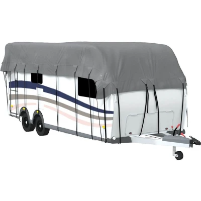 Afbeelding van vidaXL Caravan dakbedekking 800x300 cm vliesvlies grijs