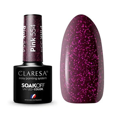 Afbeelding van Claresa UV/LED Gellak 5ml Pink 554 Warm Feelings