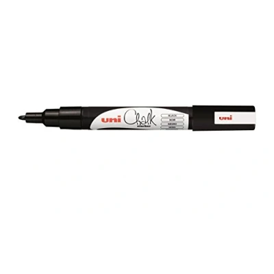 Afbeelding van uni ball Krijtmarker zwart ronde punt van 09 13 mm