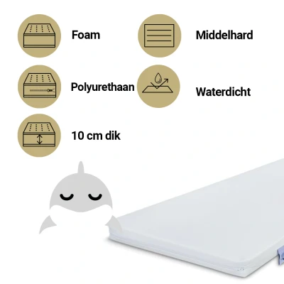 Afbeelding van ZZZOO Matras Ledikant 60x120 Dolfijn