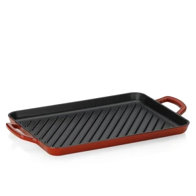 Afbeelding van Grillplaat, Gietijzer, Rood, 25 x 35 cm Kela Calido