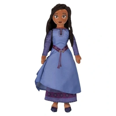 Afbeelding van Disney Store Officiële Asha zachte pop voor kinderen van Wish: en de goede ster, 45 cm, speelgoedfiguur, vanaf geboorte