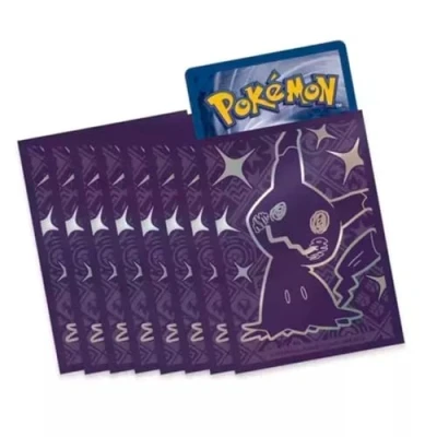 Afbeelding van Elite Pokemon Coaching Cover [65 étuis], Montrez vos cartes avec les enveloppes promotionnelles des boîtes Pokémon ETB, étuis pour (Mimikyu)