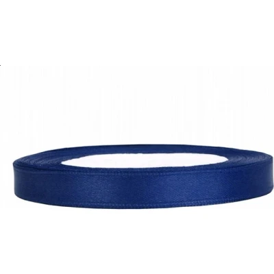 Afbeelding van Satijn lint Navy Blue 6mm/rol 25 meter