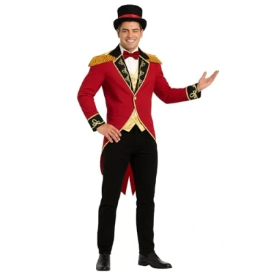 Afbeelding van Fun Shack circuskostuum voor heren, volwassenen, circusjas loyaal meneer, Halloween, kostuum carnaval,