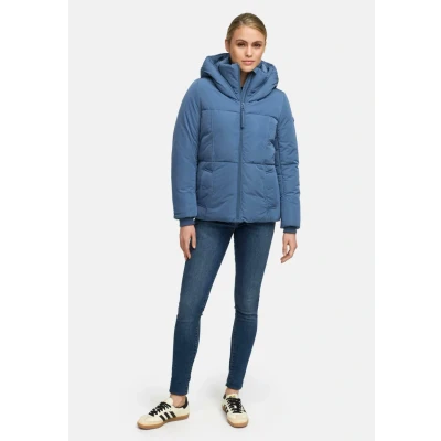 Afbeelding van Navahoo Veste d&#039;hiver chaude matelassée pour femme avec grande capuche Fée Chuchotement 14 S à 3XL, Vieux bleu,