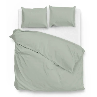 Afbeelding van Zo Home Satinado Dekbedovertrekset Uni Katoen Satijn foam green 200x200/220