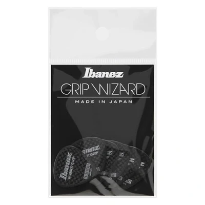 Afbeelding van Ibanez PA16XRG BK Rubber Grip Plectrums 1.2mm (Black) Plectrum set