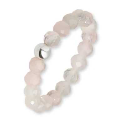 Afbeelding van GD GOOD.designs EST. 2015 Natuursteen Kralen Ring Vrouwen Elastische Parel Facet Angst