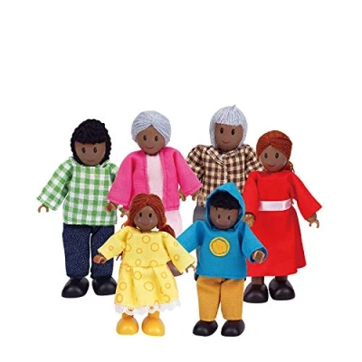 Afbeelding van Hape E3501 imitatiespel van hout poppenhuis familie
