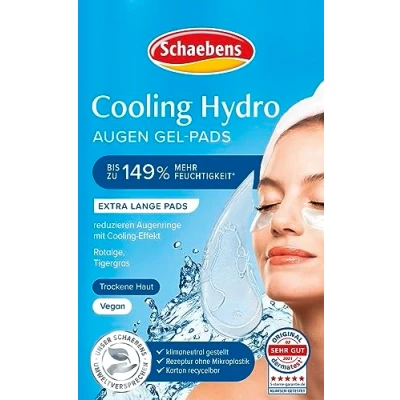 Afbeelding van Schaebens Vochtinbrengende gelpads voor de ogen, verkoelende werking, vermindert zwellingen VEGAN