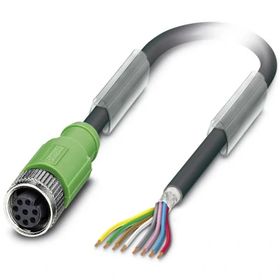 Afbeelding van Phoenix Contact 1522862 Sensor/actuator connector, geassembleerd M12 Aantal polen: 8 Bus, recht 1.50 m 1 stuk(s)