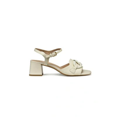 Afbeelding van Geox D NEW Eraklia Sandalen, Dames, Maat: 39.5, Papyrus Leer