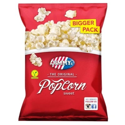 Afbeelding van Jimmy&#039;s Popcorn Zoet 100 Gram