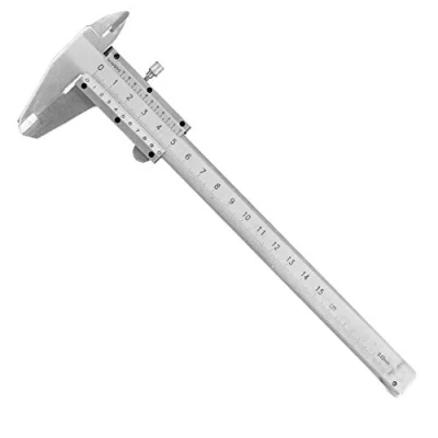 Afbeelding van Schuifmaat 0 150 mm, interne analoge remklauwen van roestvrij staal, precisiemeetliniaal, micrometer, duurzaam gereedschap met doos