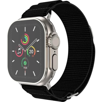 Afbeelding van imoshion Nylon Alpine bandje voor de Apple Watch Series 1 t/m 10 / SE Ultra (2) (44/45/46/49 mm) Zwart