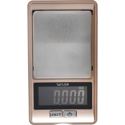 Afbeelding van KitchenCraft Taylor Pro Digitale Keukenweegschaal 11,5 x 6 cm Roestvrij Staal Rosé Goud