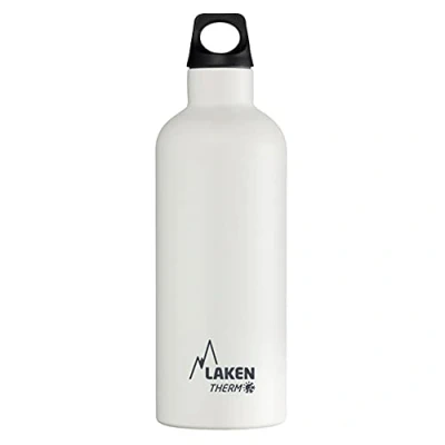 Afbeelding van Laken Futura thermosfles, roestvrij staal, vacuüm geïsoleerd, smalle hals, 500 ml, wit