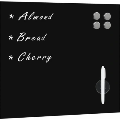 Afbeelding van vidaXL Magneetbord voor aan de wand 60x60 cm glas