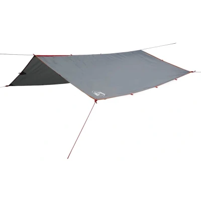 Afbeelding van Kampeerluifel waterdicht 300x294 cm grijs en oranje