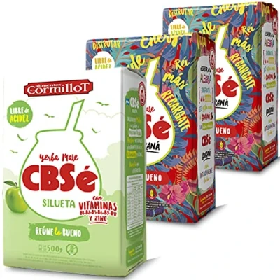 Afbeelding van 🌿CBSE Yerba Mate Guarana + silhouet 0,5 kg monster (40 g) energiedrank, rijk aan vitaminen en antioxidanten. Versnelt de stofwisseling. Bevat geen suiker.