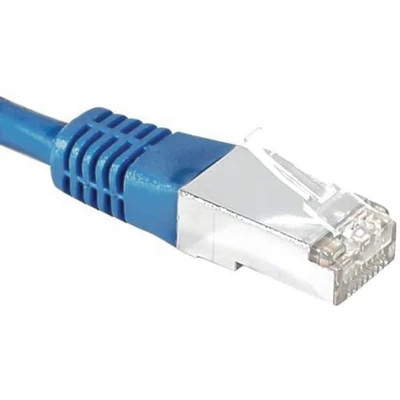 Afbeelding van Exertis Connect Patchkabel S/FTP (PIMF), CAT.6A EIA/TIA, Klasse EA, blauw, 2,0 m met bijzonder smalle (CAT6a, 2 m), Netwerkkabel