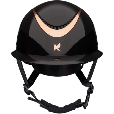 Afbeelding van Karben by Shires Cap Alina Ellipse Zwart/Rosegold 52 54cm