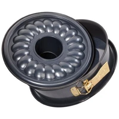 Image de zenker deluxe 7004 moule à gâteau fond plat amovible tubulaire 26 cm