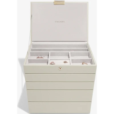 Afbeelding van STACKERS OATMEAL Sieradendoos Juwelendoos Sieradenhouder Sieraden Organizer