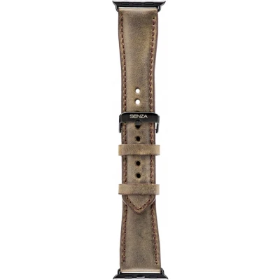 Afbeelding van Senza Raw Leather Strap Apple Watch 42mm Chestnut Brown