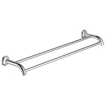 Afbeelding van Grohe Essentials Authentic dubbele handdoekhouder/rek Chroom