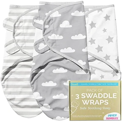 Afbeelding van Inbakerdeken voor baby 0 3 maanden/Inbakerende trappelzak die omhult Inbakerdekens baby‘s van 6 maanden/Luier van100% katoen