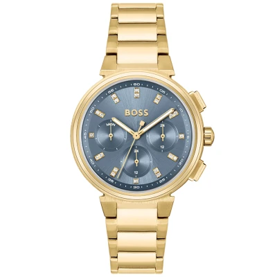 Afbeelding van BOSS Chronograaf, Dames, Maat: One Size, Blau