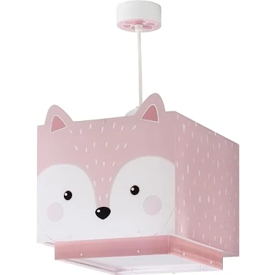 Afbeelding van Dalber Little Fox plafondlamp in de vorm van een vos, roze