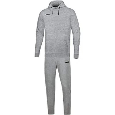 Afbeelding van JAKO Joggingpak base met hoody Steengrijs