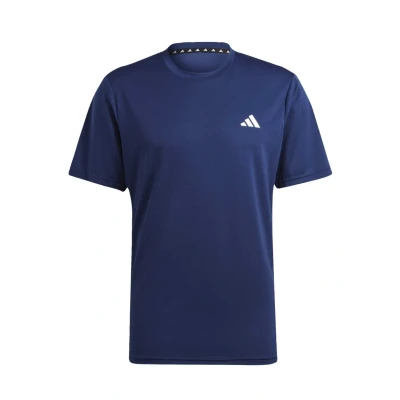 Afbeelding van adidas Performance Train Essentials Training Tshirt print Dark blue white, Heren, Maat: Medium, white