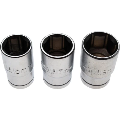 Afbeelding van BGS Doppenset 1/2&quot; 15 17 19 mm 3 delig