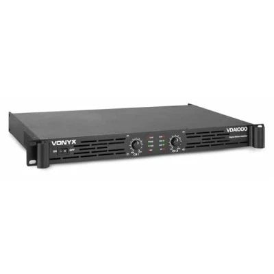 Afbeelding van versterker Vonyx VDA1000 stereo 2x 500W Klasse D 1000W Zwart