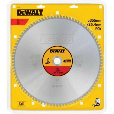 Afbeelding van DeWALT Cirkelzaagblad voor Staal Ø 355mm Asgat 25,4mm 90T DT1927 QZ