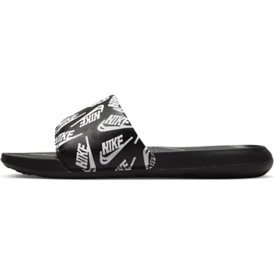 Afbeelding van Nike Sportswear Victori ONE Slide Badslippers, Heren, Maat: 46, Black/white Schoenen