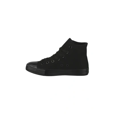 Afbeelding van Elara Chunkyrayan uniseks hoge sneakers, Zwart (Midnight Black)