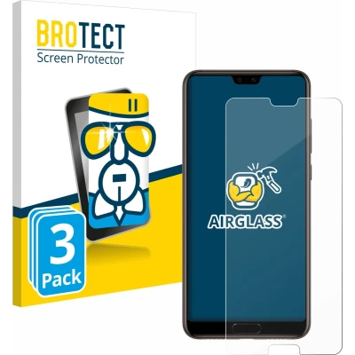Afbeelding van BROTECT Screenprotector voor Huawei P20 Folie Beschermfolie Beschermglas transparant (3 Stuks)