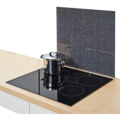 Afbeelding van ZELLER Glazen beschermplaat voor fornuis LOVELY KITCHEN groot