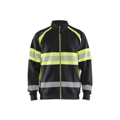 Afbeelding van Blaklader High Vis sweater 3551 1158 Zwart/High Geel M