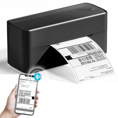 Afbeelding van Phomemo Bluetooth labelprinter, DHL thermische printer 102 x 152 mm, labelprinter voor barcodes, Amazon, Etsy, Shopify, DHL, FedEx