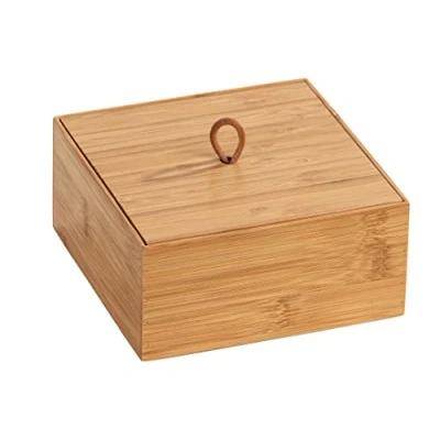 Afbeelding van Wenko Terra bamboe Organizer met 3 vakken, opbergdoos, badmand,