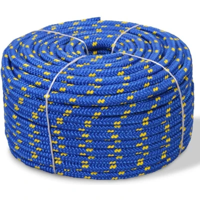 Afbeelding van Boot touw 12 mm 50 m polypropyleen blauw