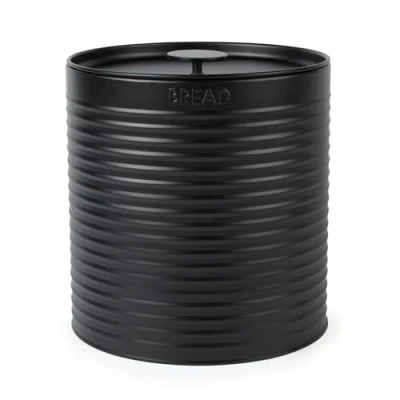 Afbeelding van Russell Hobbs RH03269EU7 Broodtrommel geribbeld metalen broodtrommel, grote keukendoos, toonbankopberg/organisatie, gepoedercoat staal, trekdeksel, gemakkelijk te reinigen,