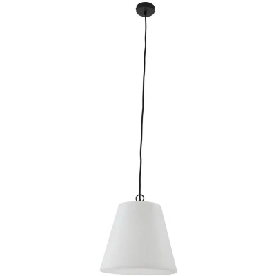 Afbeelding van Lindby Hanglampen buiten 1licht kunststof, metaal H: 30 cm E27 wit, zwart