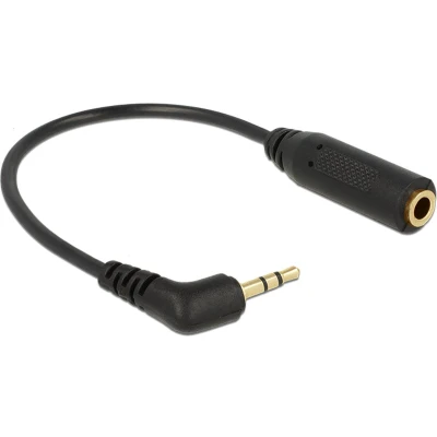 Afbeelding van 2,5mm Jack 3 polig (m) 3,5mm 4 (v) adapter 0,15 meter